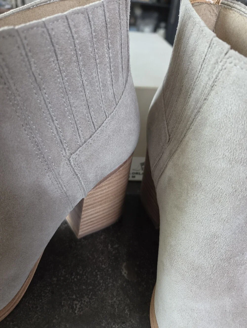 Marc Fisher - 6 - Orlanda Med. Gray Suede Booties - NEW IN BOX